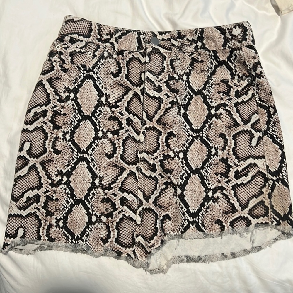 Zara snake print skirt